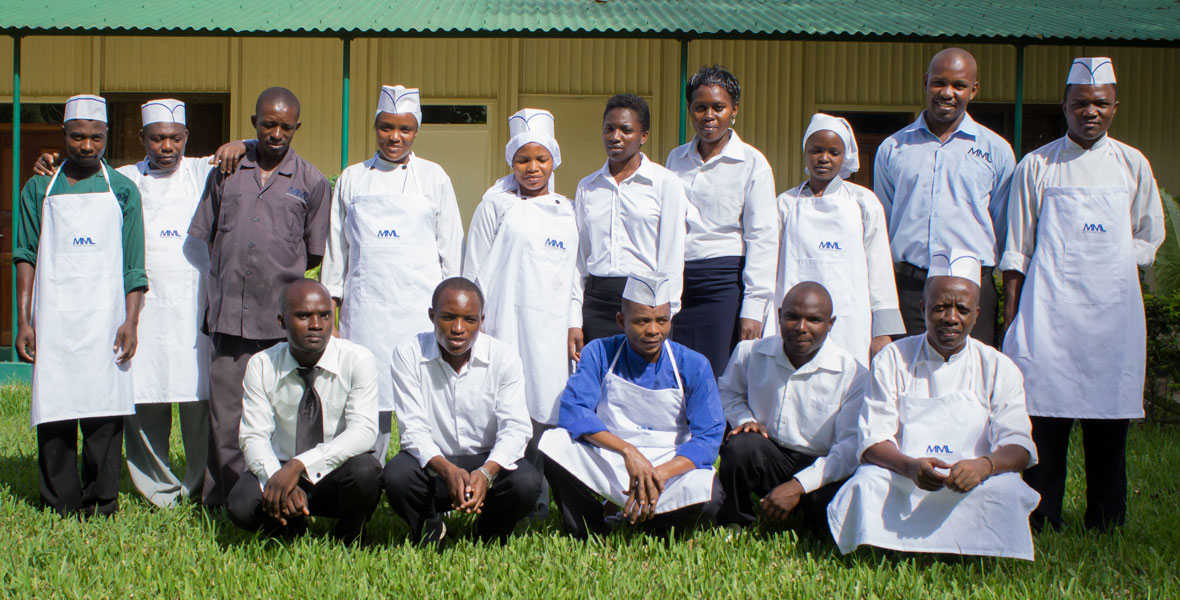 Picture of chefs, waiters, barmen and other catering staff 